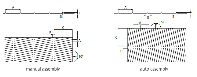 Drawing and dimensions of PE separator - Manual assembly, Auto stacker