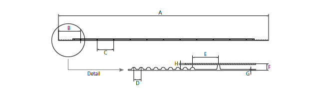 Drawing and dimensions of PE separator